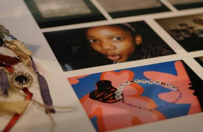 A display from Power! an exhibition at UCL East