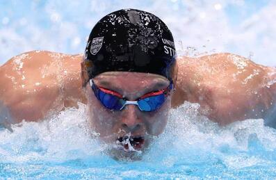 Duncan Scott swims at Aquatics GB championships at London Aquatics Centre