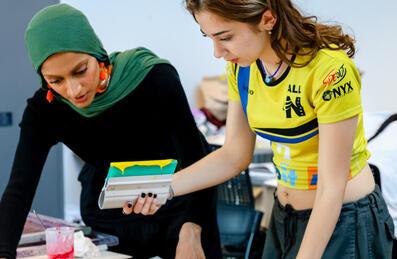 Two students at East Summer School