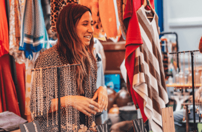 A trader at Flea London