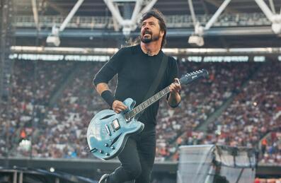 Dave Grohl performing at London Stadium