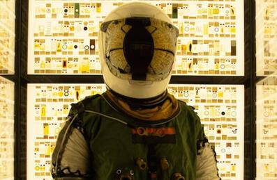 A spacesuit made of recycled materials