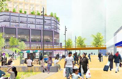 CGI image of Stratford Station
