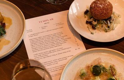 Food and menu from Templar