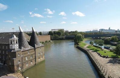 Canal beside 3 Mills Studio