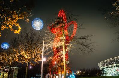 ArcelorMittal Orbit at christmas