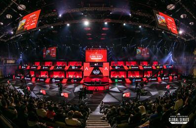 People watching an Apex Legends tournament