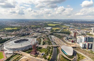 An Aerial Image of the park 