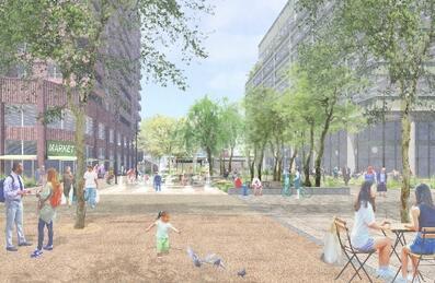 New 950 home neighbourhood outside the Pudding Mill Lane DLR station