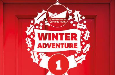 Winter Adventure door with number 1