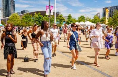 People dancing during The Great Get Together on the Park