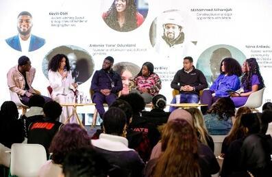 A panel of young community leaders