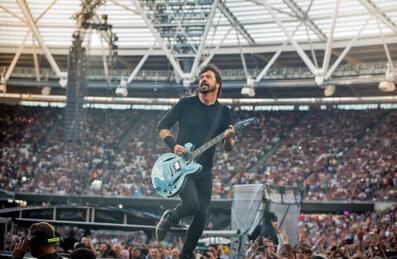 Dave Grohl performing at London Stadium