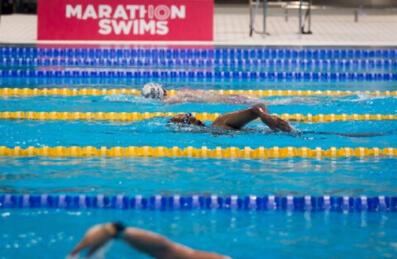 Three swimmers compete at Marathon Swims at London Aquatics Centre