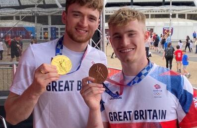 Matty Lee and Jack Laugher