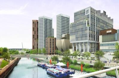 A CGI of Stratford Waterfront