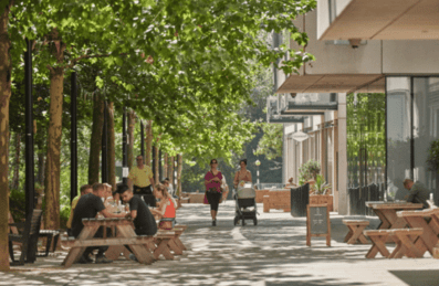 Women walking on a high street
